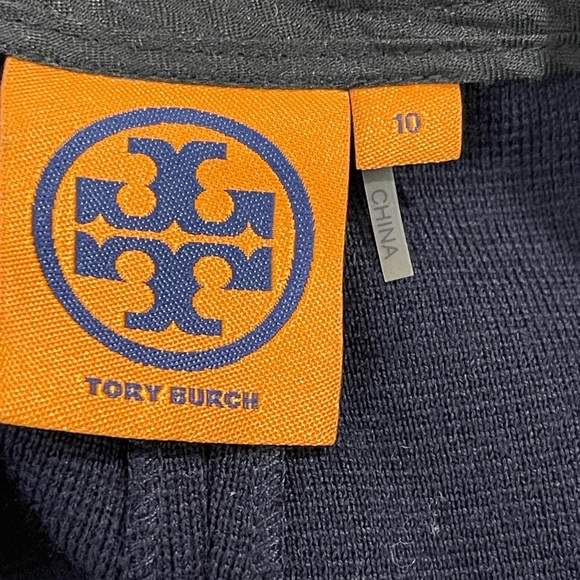 Tory Burch Wool Knit Pants Navy Blue Size 10 - Picture 4 of 7